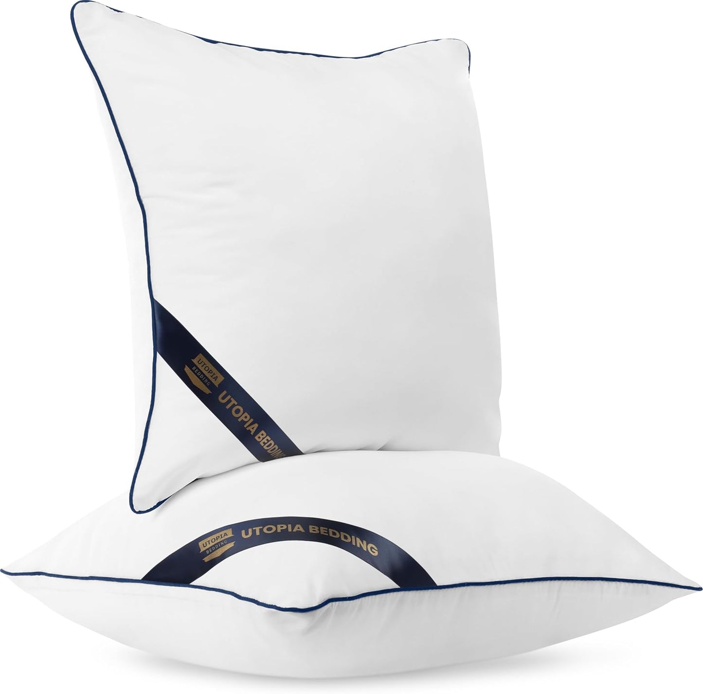 Throw Pillow Inserts (Pack of 4, White), 18 X 18 Inches Decorative Indoor Pillows for Sofa, Bed, Couch, Cushion Sham Stuffer