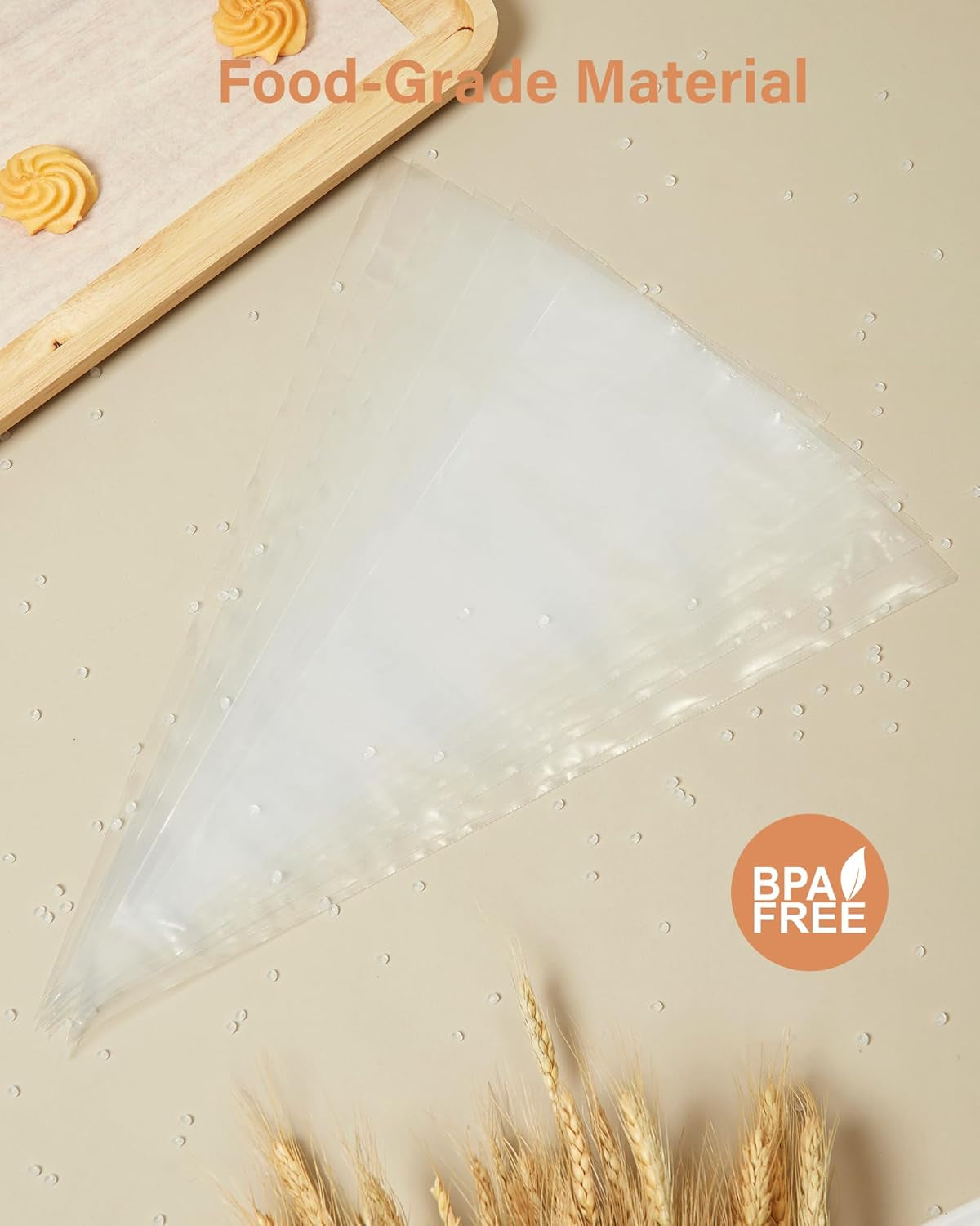 12" Piping Bags (100Pcs), Disposable Pastry Bags anti Burst Icing Frosting Bag Thick Cake Decorating Bags for Cookie, Cupcake, Candy, Baking Supplies Tools