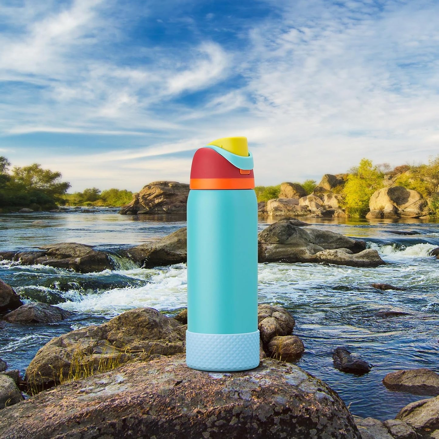 Silicone Boot for Owala Water Bottle 40 Oz, Anti-Slip Protective Sleeve for Freesip/Twist/Flip Stainless Steel Water Bottles Accessories