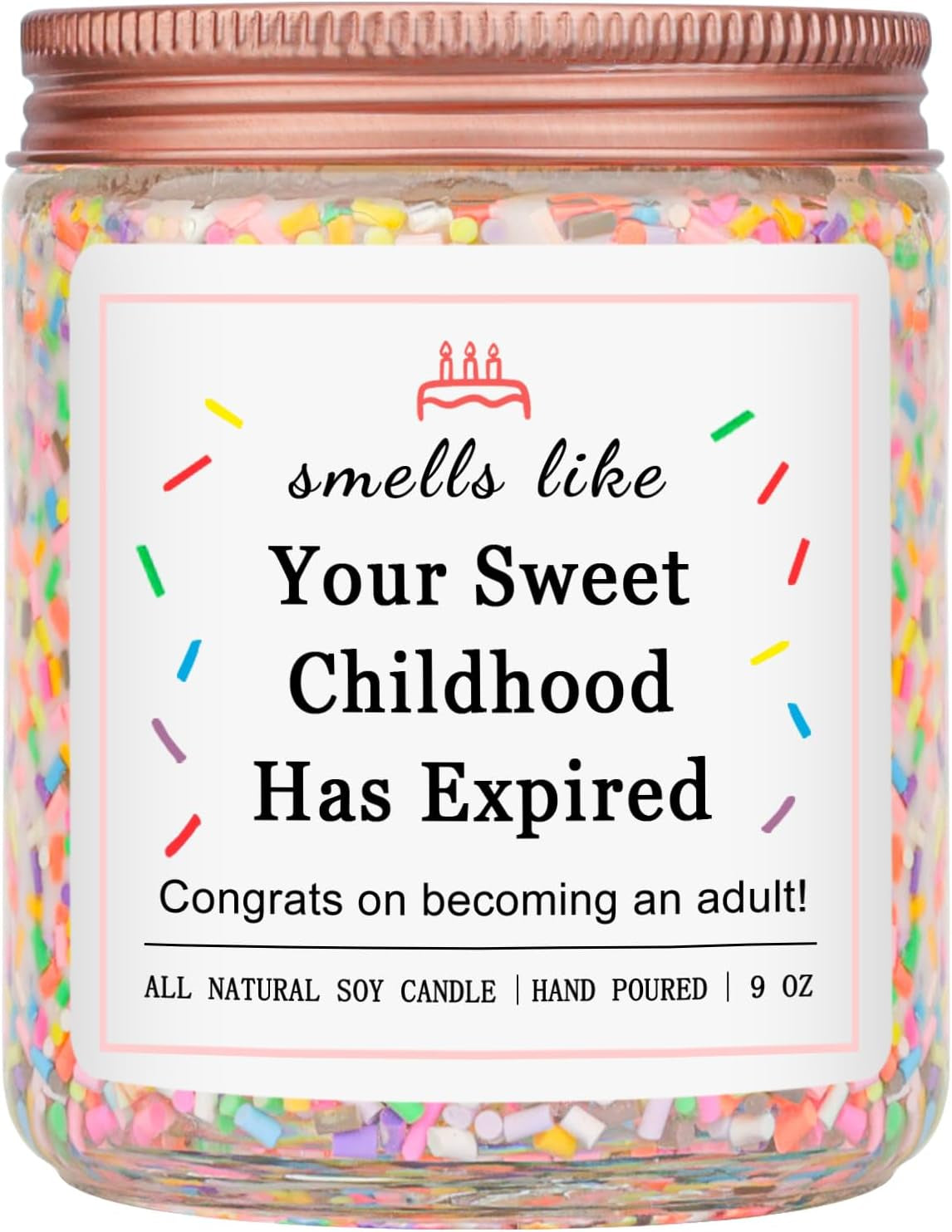 16Th 17 18Th Birthday Gifts for Girls, Birthday Gifts for 16 17 18 Year Old Girls, High School Graduation Gift for Teens Girls 16-18, (Vanilla Birthday Cake Scent with Sprinkles)