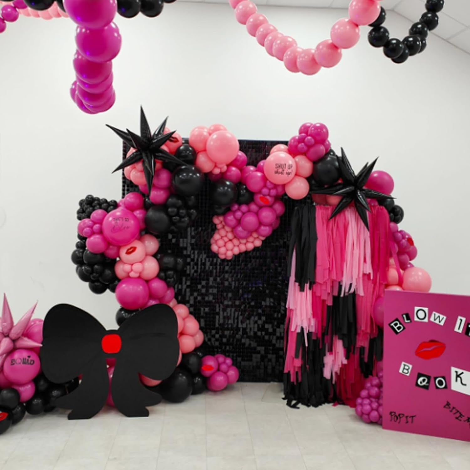 120Pcs 5 Inch Hot Pink Balloons, Small Hot Pink Latex Balloons for Wedding Engagement Bridal Bachelorette Tropical Birthday Party Decorations