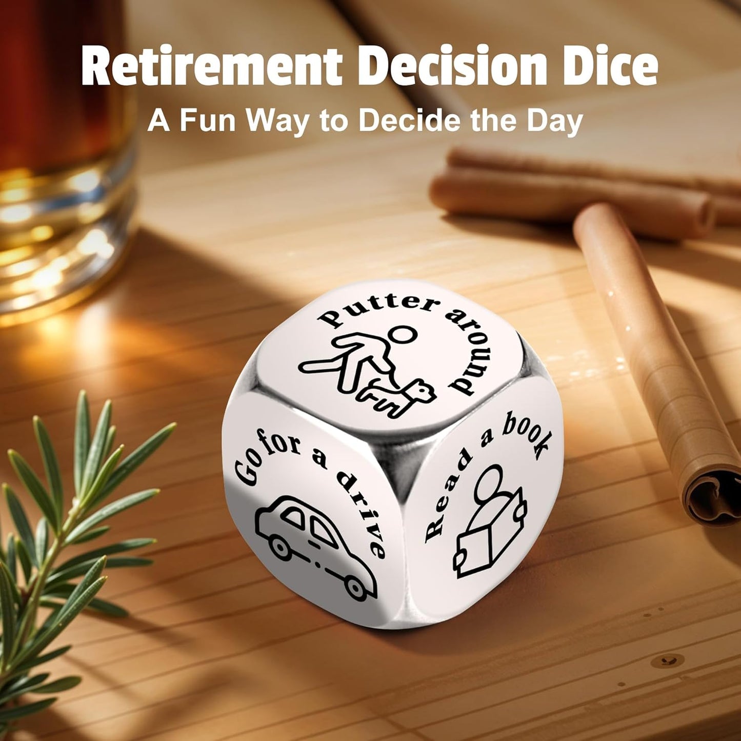Retirement Gifts for Men 2025: Thoughtful Retirement Decorations and Gift Ideas Including Mug, Hat, Candle, Socks, and Dice