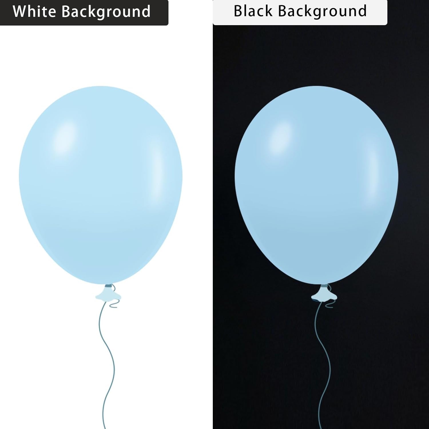 Pastel Blue Balloons 145 Pcs Light Blue Balloons Different Sizes of 18 12 10 5 Inch Baby Pastel Sky Aqua Blue Balloon Arch Kit Garland for Graduation Gender Reveal Birthday Party Decorations