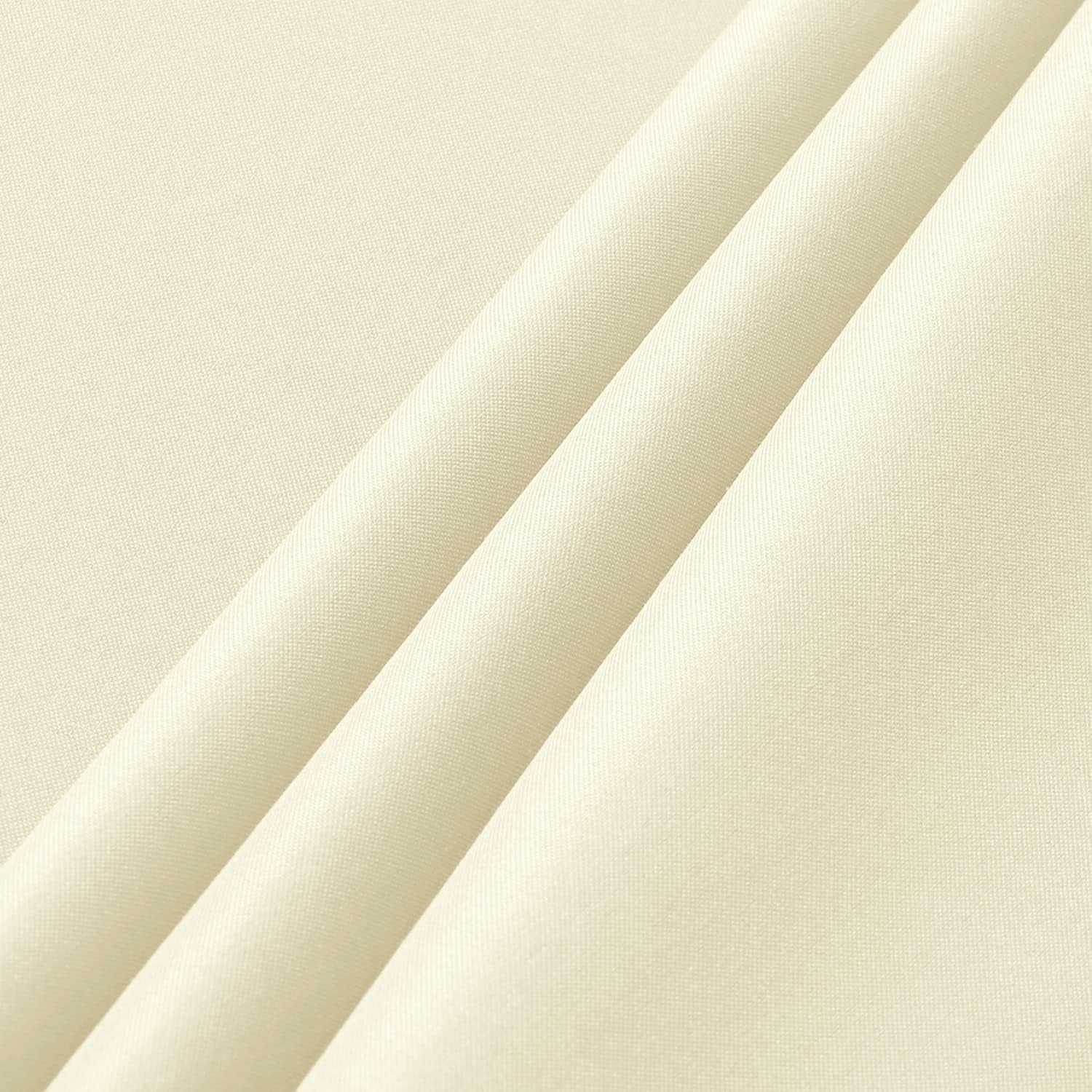 2 Pack Beige Tablecloth 60 X 102 Inch, Rectangle 6 Feet Table Cloth - Stain and Wrinkle Resistant Washable Polyester Table Cover for Dining Tables, Buffet Parties and Camping