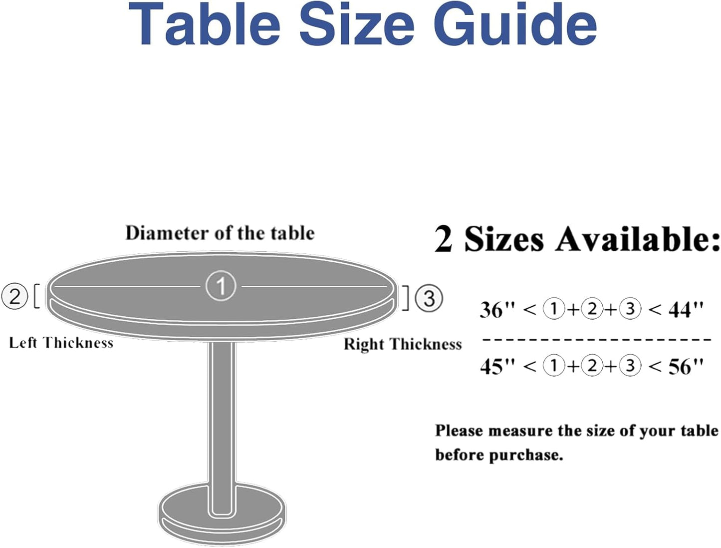 round Fabric Fitted Tablecloth, Elastic Waterproof Oil Proof Table Cloth, Washable Polyester Table Cover Fits 36"-44" round Tables for Outdoor Picnic Dinner, Christmas Tree