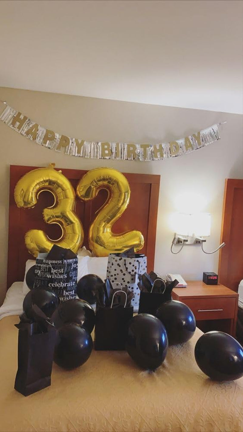 Gold Number 3 Balloon 40 Inch, 3 Balloon Number, 3Rd Birthday Decorations, Gold Party Supplies for Boys Girls