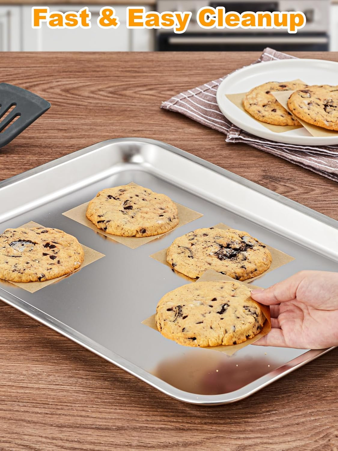 4X4 Inch Parchment Paper Sheets, 200Pcs Unbleached Parchment Paper for Baking, Non-Stick Precut Square Baking Paper, for Wrapping Candy Seprating Cup Cake Cookie and More