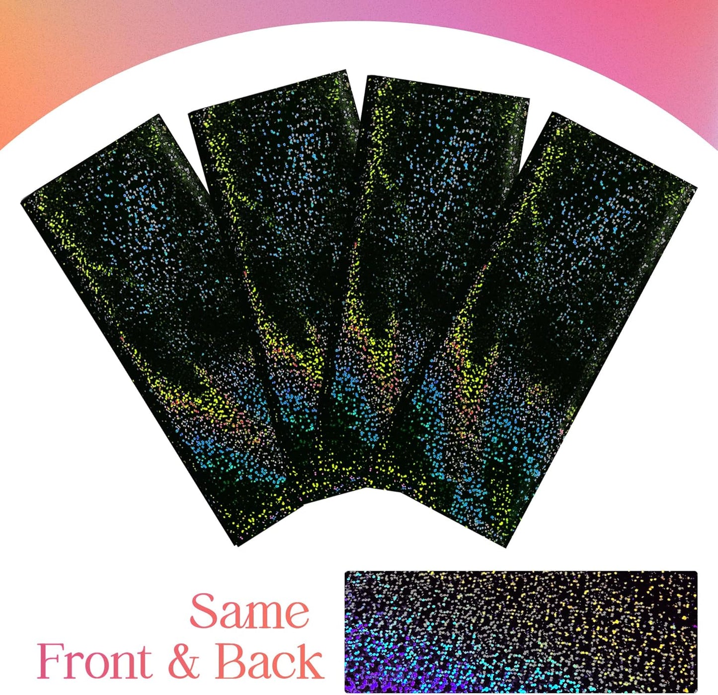 Black Holographic Laser Tablecloth - Galaxy Space Design, 40 x 108 Inches, Shimmering Star Table Cover for Halloween, Birthday, Graduation, and Neon Party Supplies - Disposable Plastic Foil Table Decor