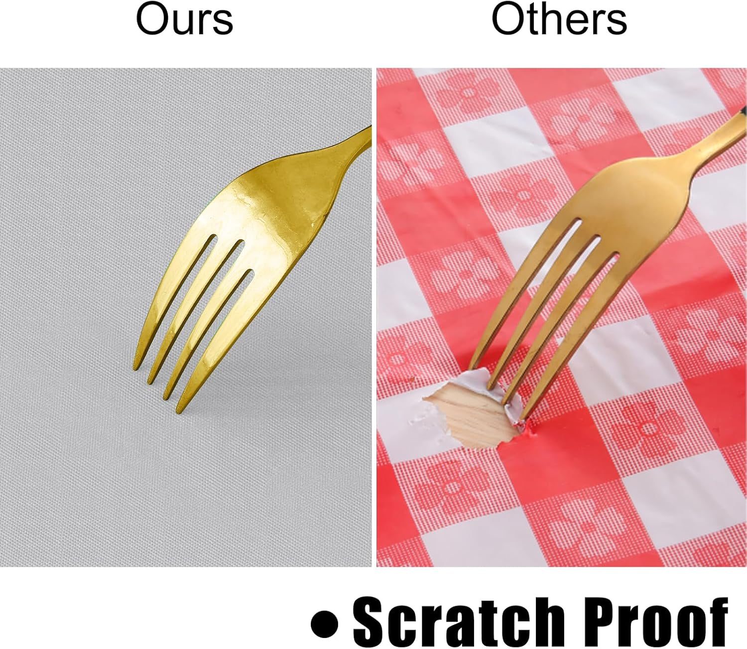 Rectangle Vinyl Tablecloth, Waterproof Spillproof Plastic Flannel Backed Table Cloth, Wipe Clean Table Cover for Dining, Buffet Parties and Camping (Light Grey, 54" X 78")