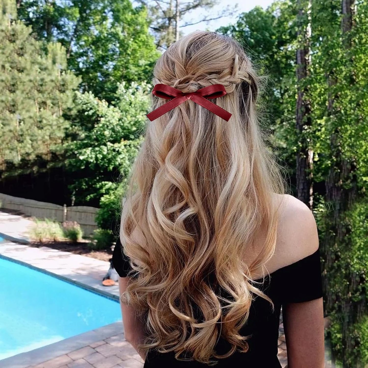 Hair Bows for Girls,20 PCS Small Bow Hair Clips Tassel Ribbon Bowknot with Short Tail,Ribbon Hair Bows Barrettes for Thick Thin Hair,Nonslip Hair Accessories Christmas Birthday Gifts