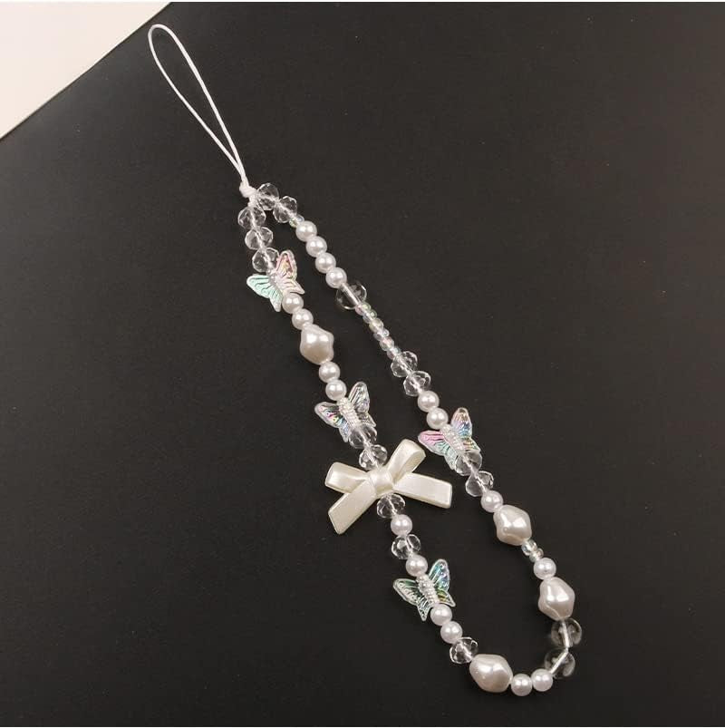 Butterfly Bow Phone Charm Aesthetic Y2K Cell Phone Charms Strap Accessories for Keychain Camera