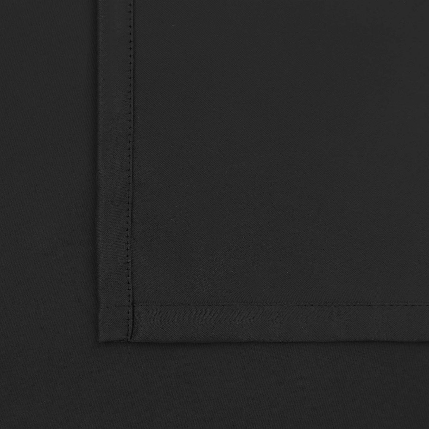 Black Small Kitchen Window Curtains over Sink - 36 Inch Length Rod Pocket and Back Tab Thermal Insulated Short Curtains for Cafe/Rv Camper/Bathroom, 2 Panels, Each 34 X 36 Inch