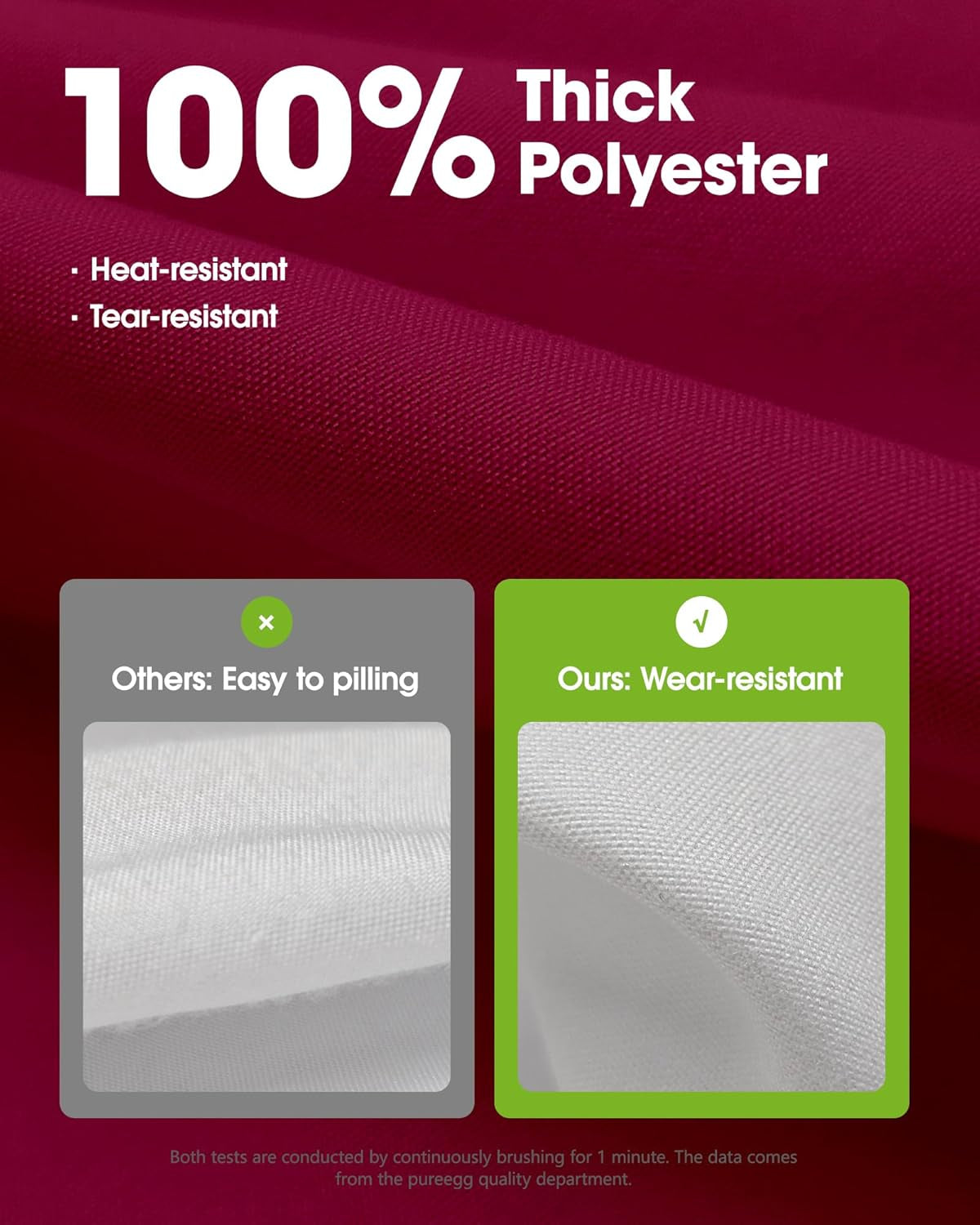Rectangle Table Cloth 60" X 84" – Durable Polyester Tablecloth Offers Reusable & Washable Protection, Ideal for Outdoor Party, Picnic, Wedding, Banquet and Birthday, Fuchsia