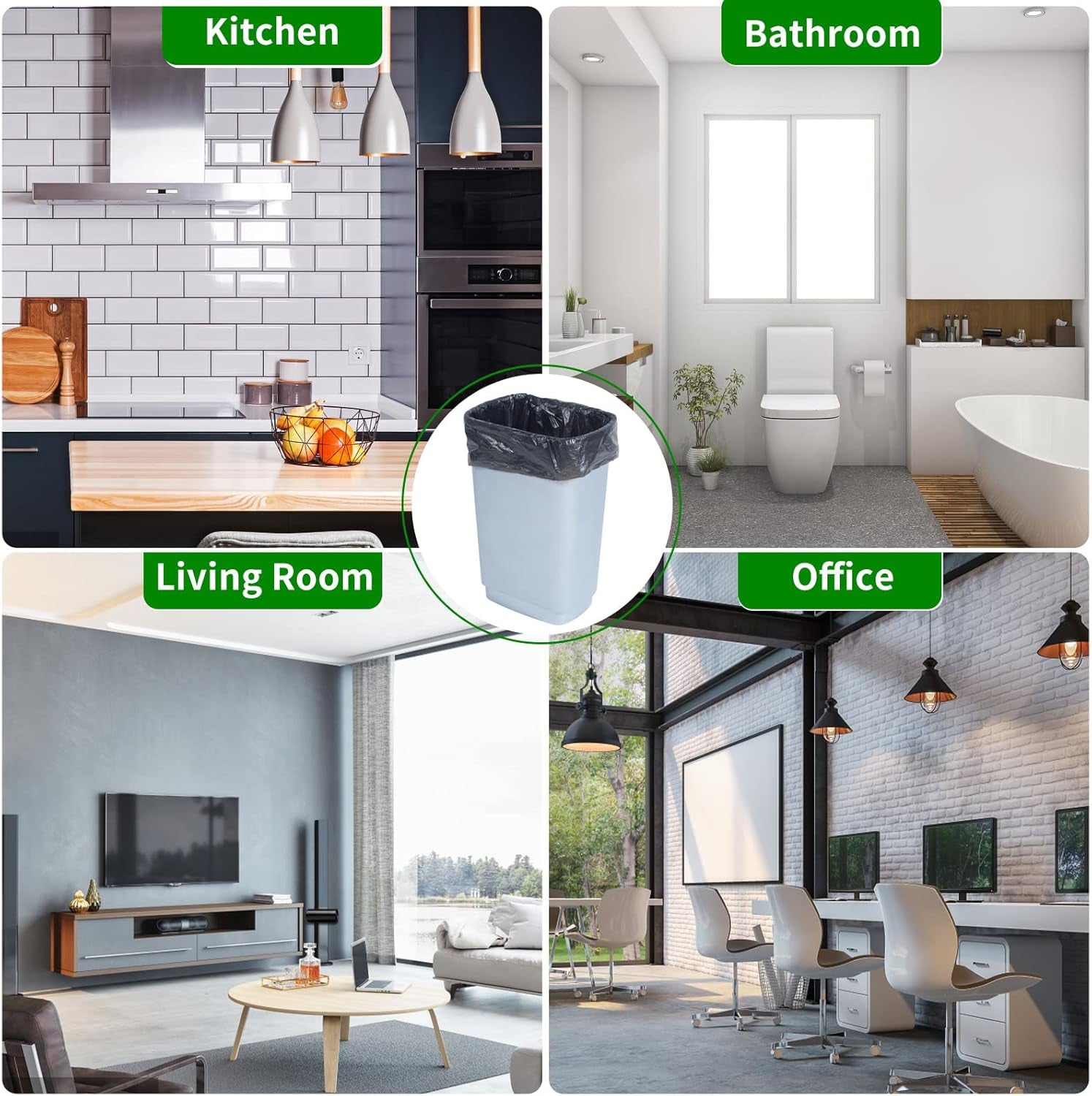 Portable Toilet Bags for Camping – 8 Gallon Biodegradable Compostable Waste Bags for 5 Gallon Bucket Toilet, Extra Thick Leak-Proof Porta Potty Bags for Outdoor, Travel, Car, Hiking & Boating