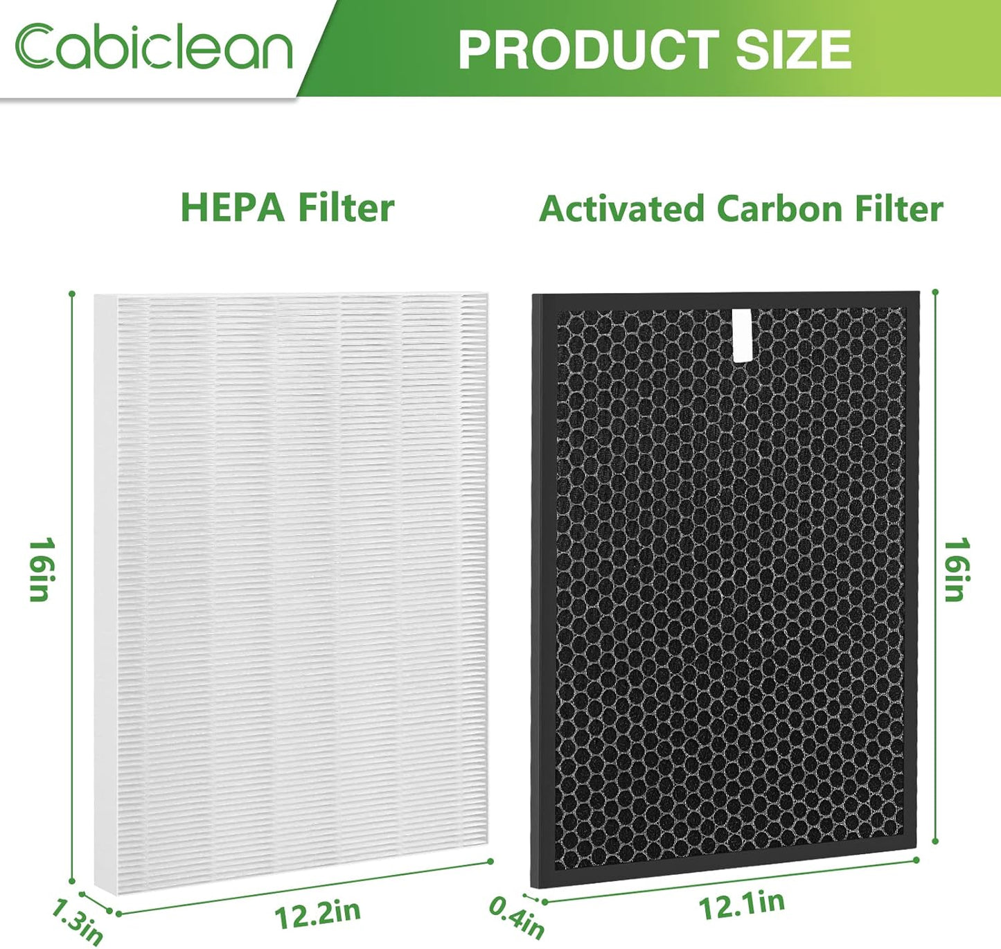 HR900 Filter Replacement Compatible with HR900 Ultimate Pet Purfier (1-Pack HEPA + 1-Pack Carbon Filter)