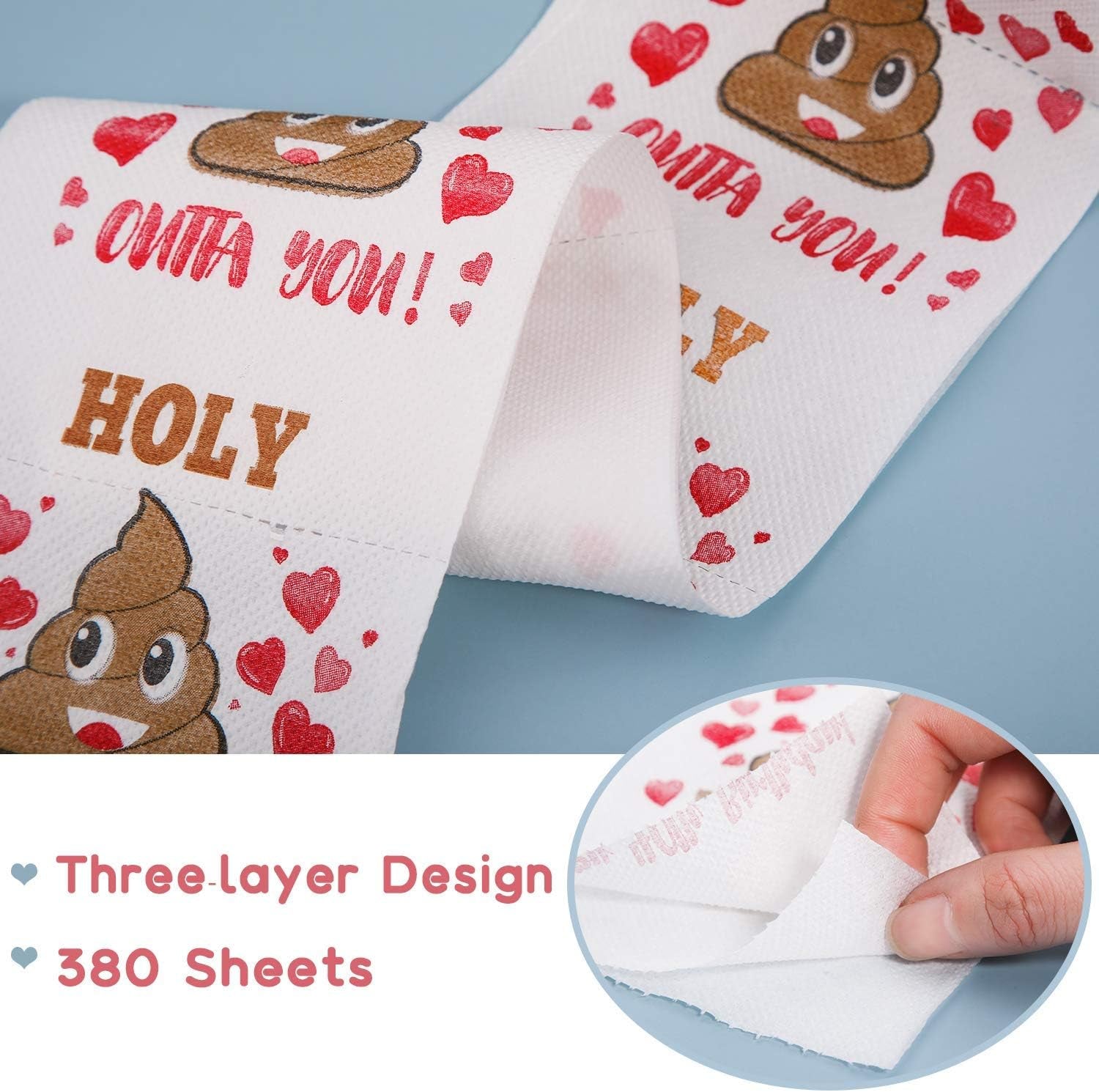 40Th Birthday Gifts for Women, Men, Her, Him - Happy Prank Toilet Paper - 40Th Birthday Decorations, Party Supplies Favors - 40 Years Old Funny Gag Gift Ideas, Novelty Bday Present for Friends, Family