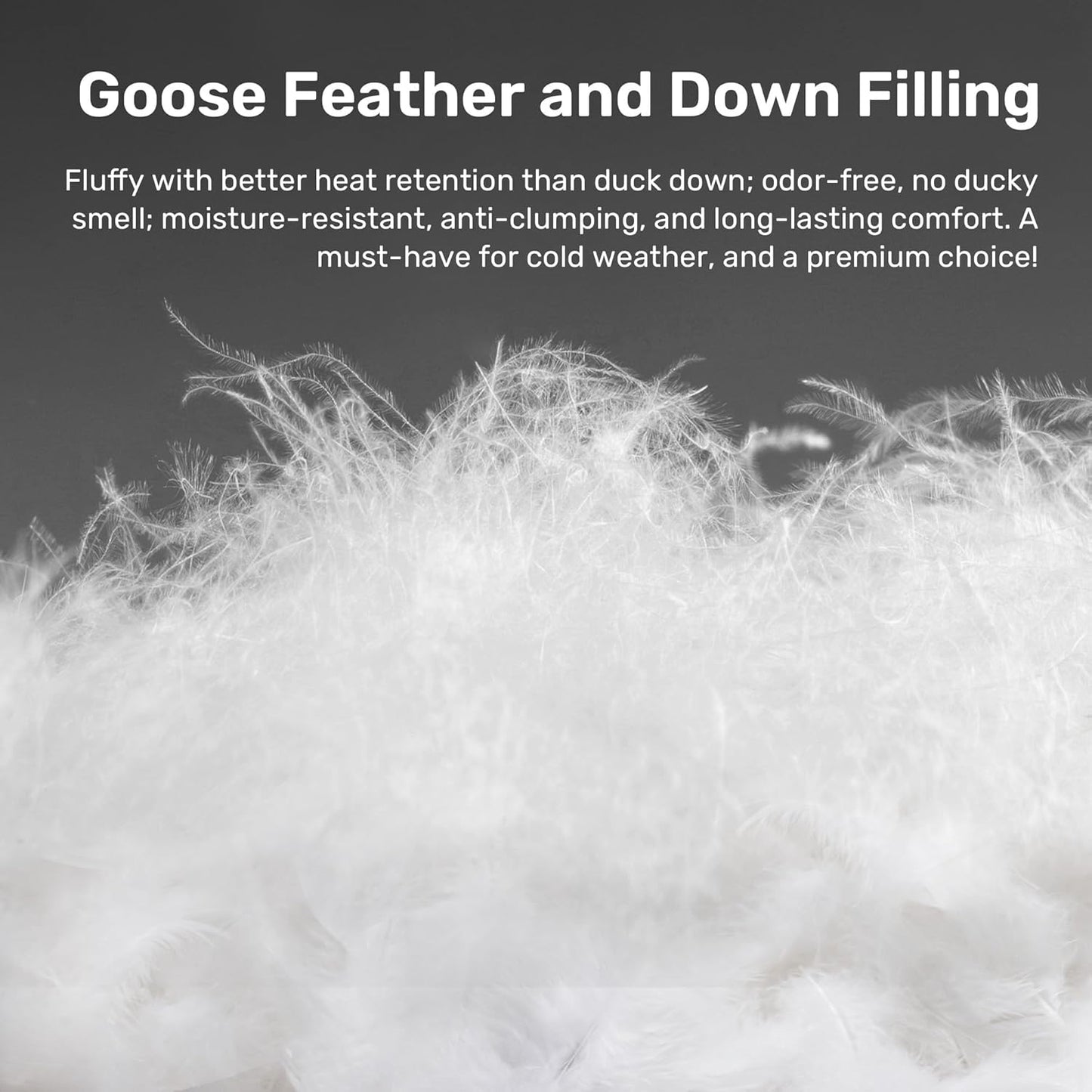Pinch Pleat Goose Feather down Comforter - All Season Duvet Insert with 100% Cotton Cover, Cloud-Like Fluffiness, 20% Extra Fill (King, Green,106"X90")