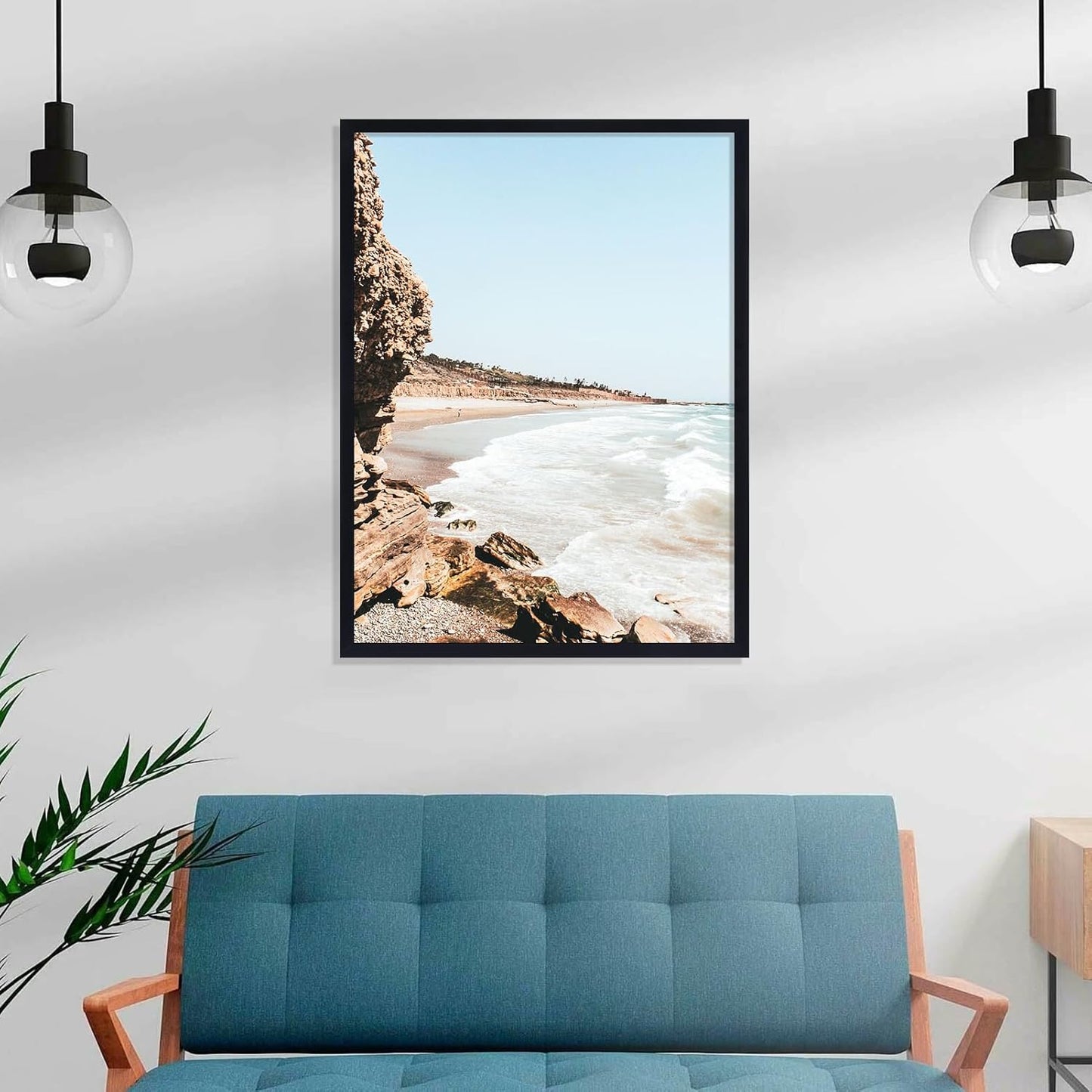 18X24 Picture Frame with Plexiglass - Large Black Poster Frame for Wall Display - Includes 16X20 Mat, Made of Durable PVC Design - 1 Pack