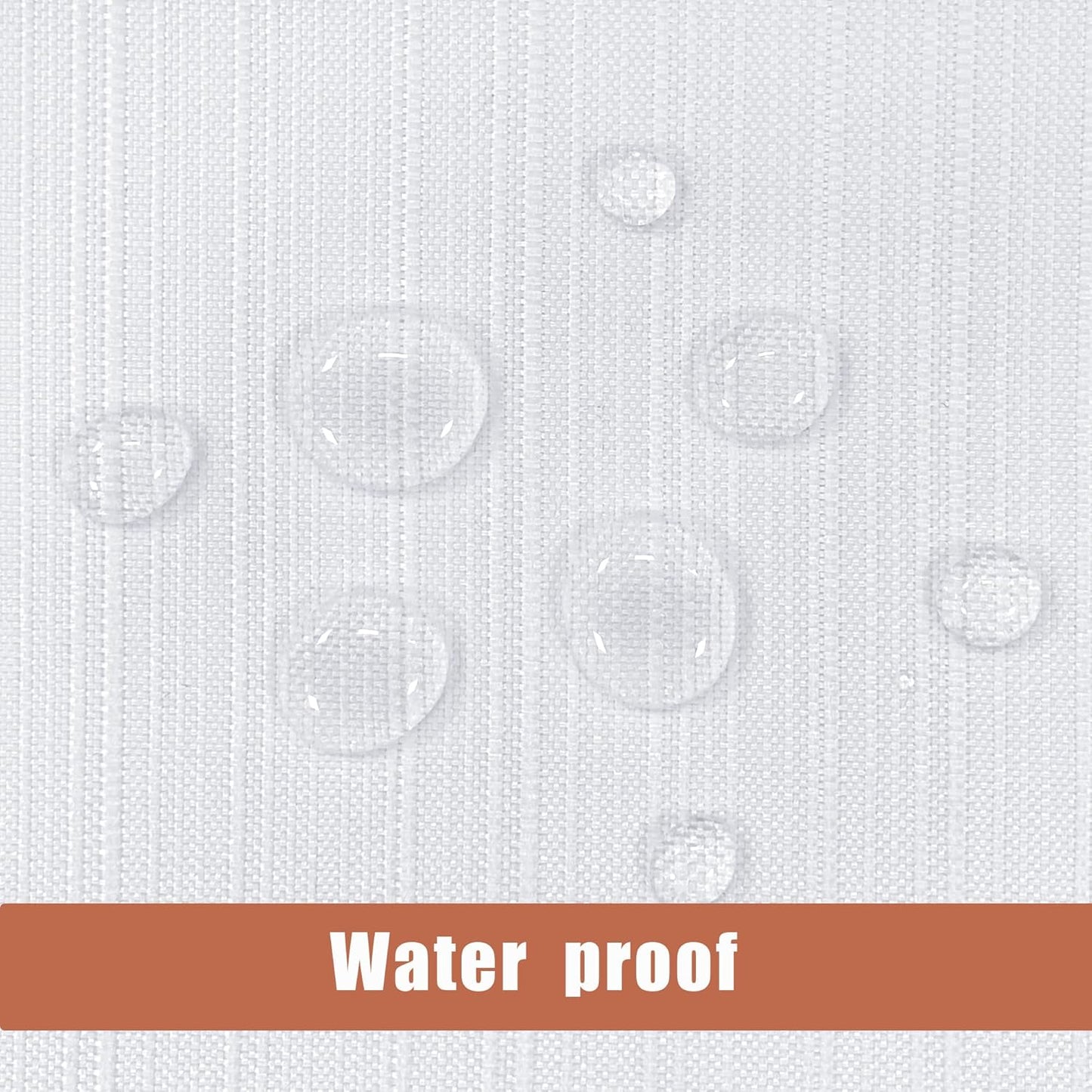 White Stripe Textured Tablecloth Set, 2 Pack - 54 x 54 Inches - Stain-Resistant and Washable Square Table Covers for Events, Banquets, and Weddings