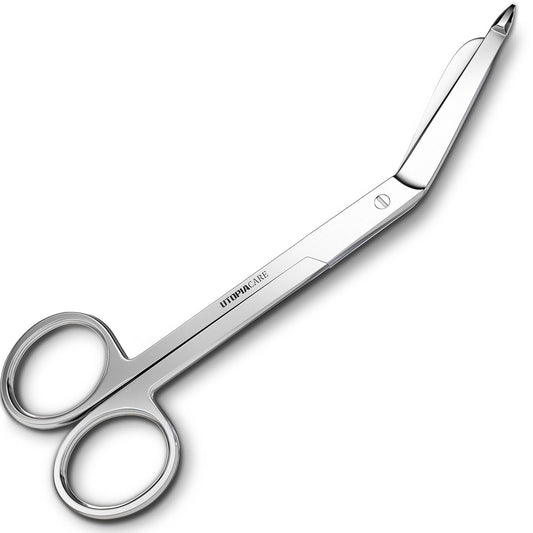 Bandage Scissors, 5.5 Inch Stainless Steel Shears for First Aid and Professional Use – Silver