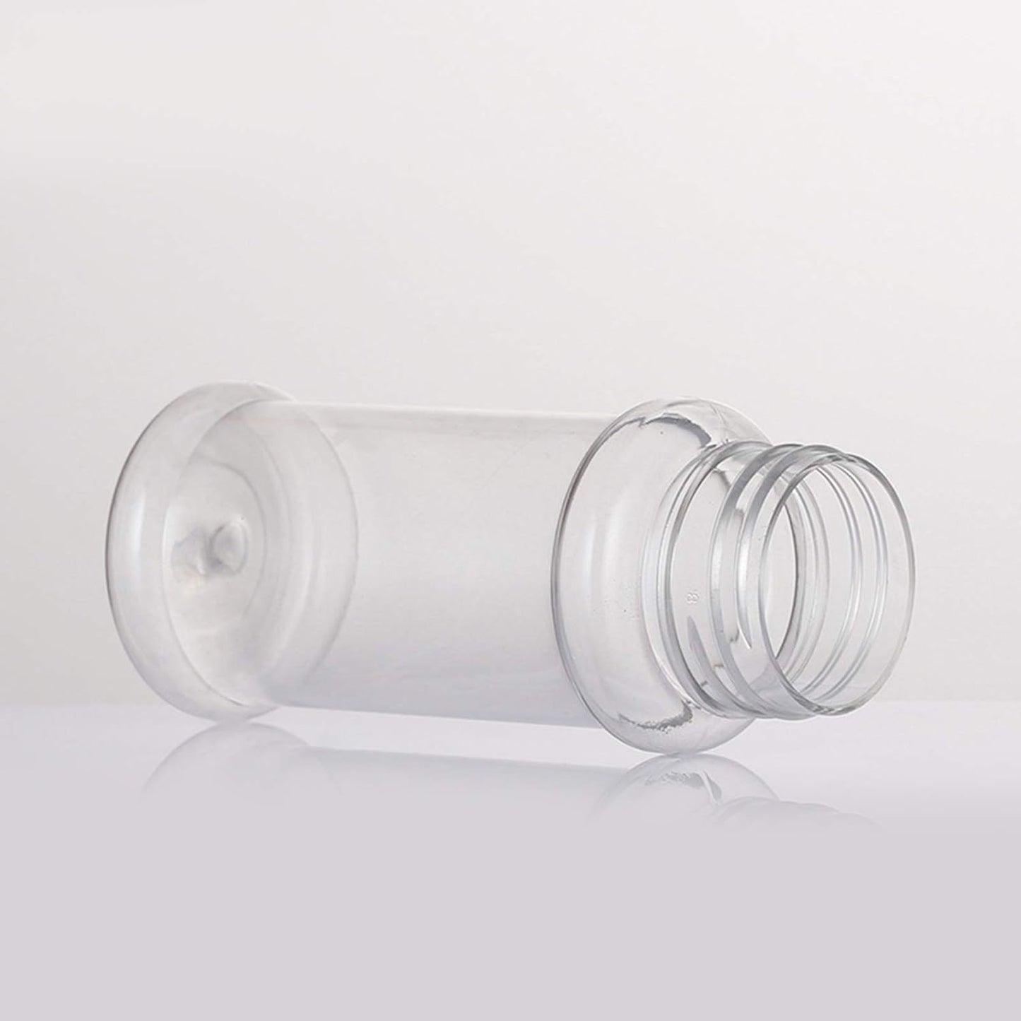 12 PACK - 3.3 Oz Plastic Spice Jars Bottles Containers with Black Screw Lids to Pour or Shake - Perfect for Storing Spice, Herbs and Powders - Lined Cap - BPA Free