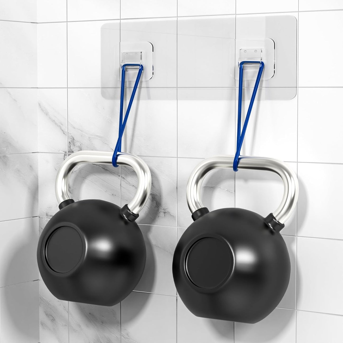 Strong Sticky Waterproof Heavy-Duty Wall Adhesives Hooks for Soap Holder and Corner Shower Caddy