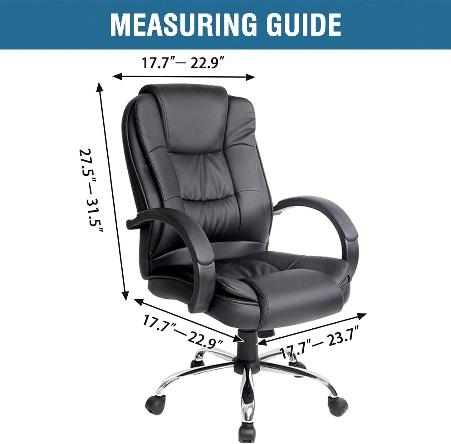 Velvet Home Office Chair Covers Stretchable Computer Desk Chair Covers Mid - High Back Universal Executive Boss Gaming Seat Cover Removable Machine Washable, Black