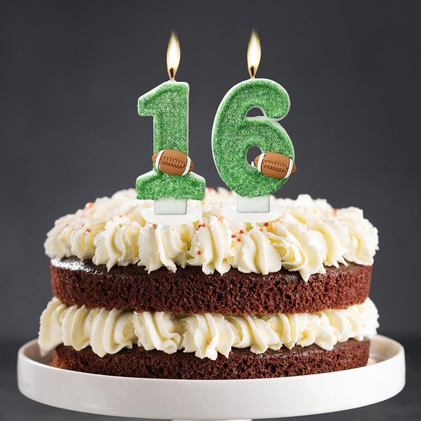 First Year down Birthday Party Decorations Football Theme Set, 1St Birthday Football Candle, High Chair Banner, Cake Topper, Hat for Baby'S First Birthday, First down Football Party Supplies