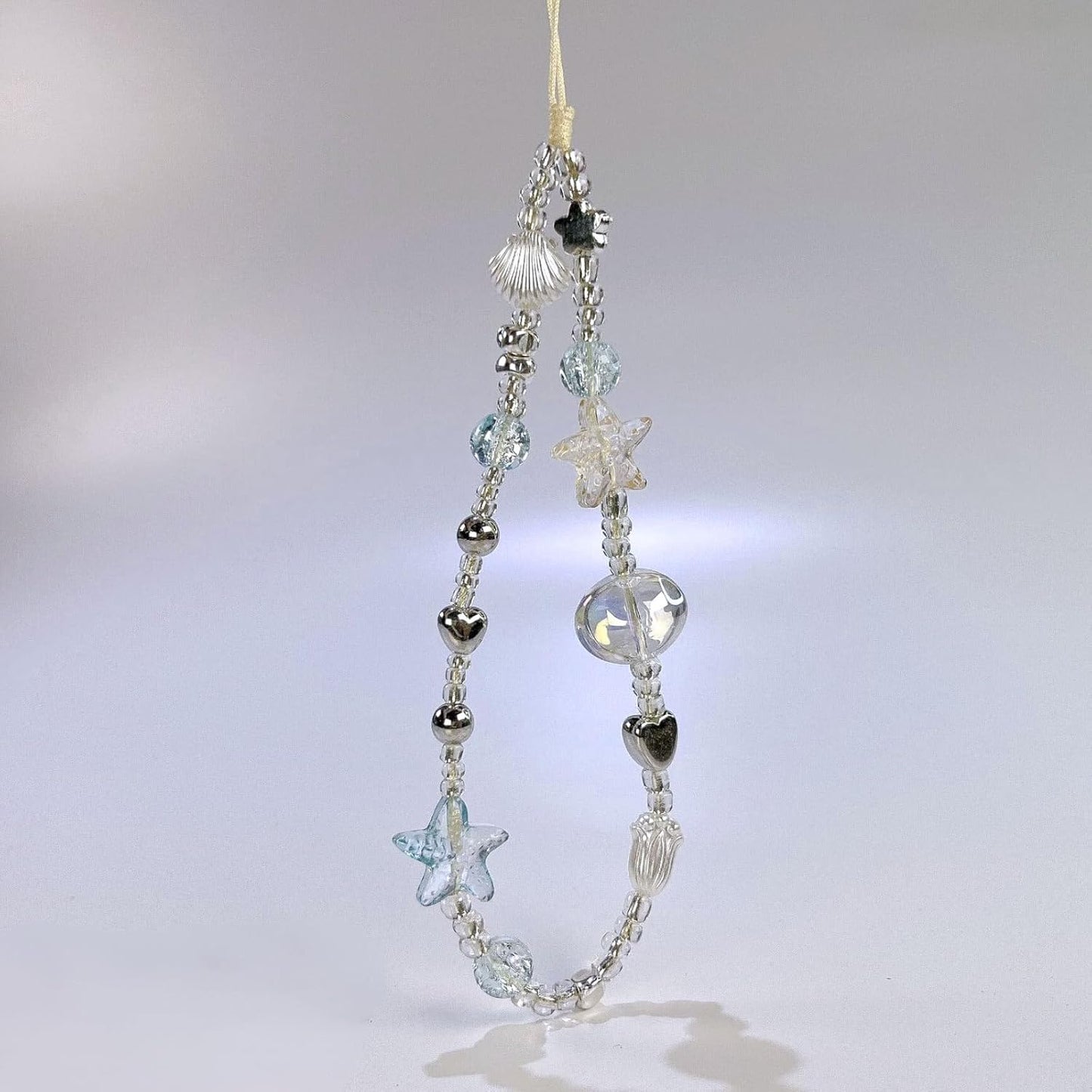 Beaded Camera Wrist Strap Cute Digital Camera Charm Lanyard Phone Charms Strap Beaded Camera Chain for Phone Bag Keychain