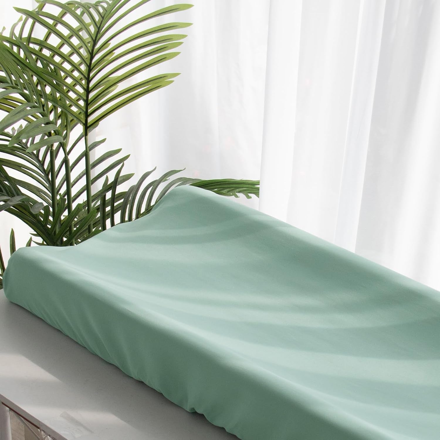 Changing Pad Cover, Diaper Changing Pad Covers 4 Pack, Fitted Baby Changing Table Sheets for 32''×16'' Change Table Pad, Cradle & Bassinet Sheets for Boys & Girls, Soft & Breathable