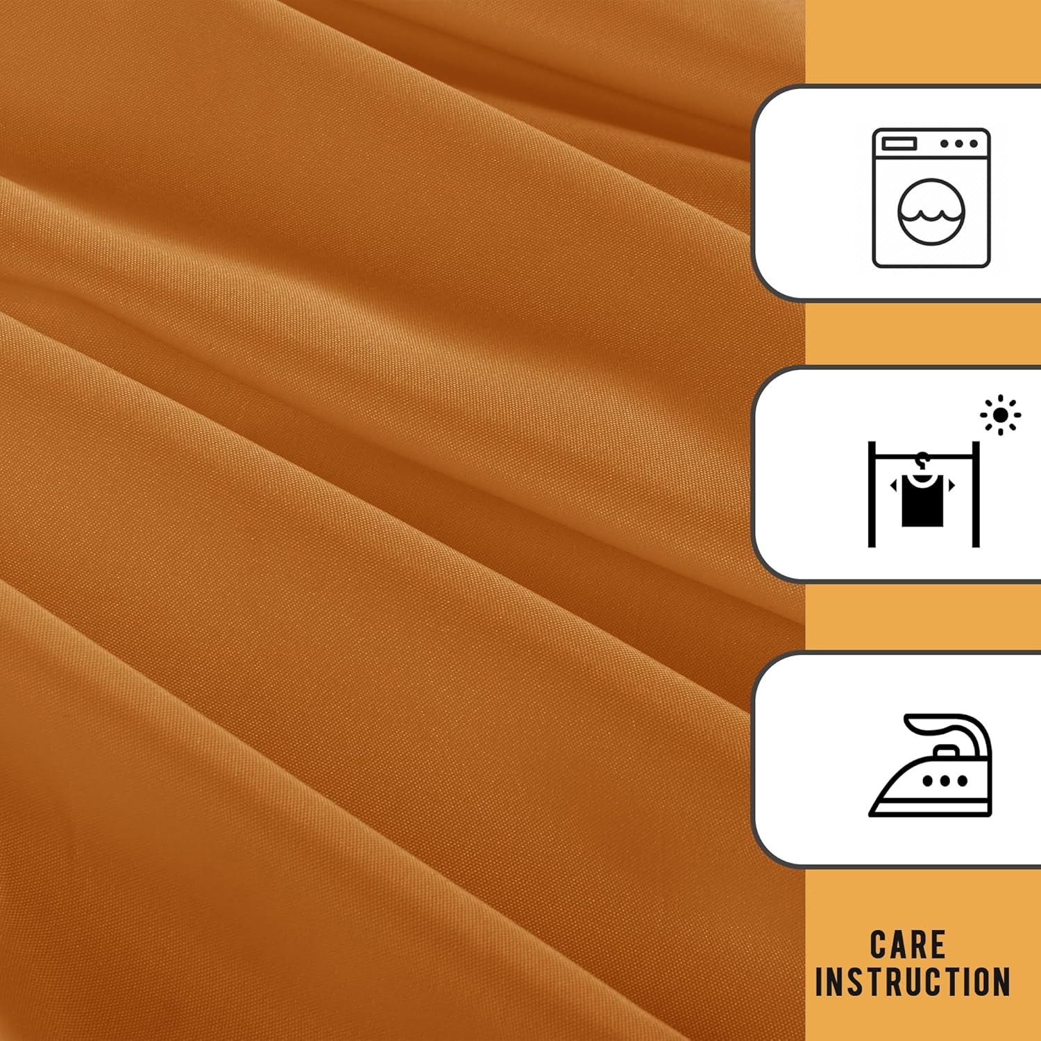 2 Pack Table Clothes for 6 FT Rectangle Tables - Water Resistant Washable Fabric Polyester Rectangle Table Cover Protector for Wedding, Banquet and Trade Shows, 72L X 30W Inches, Bronze