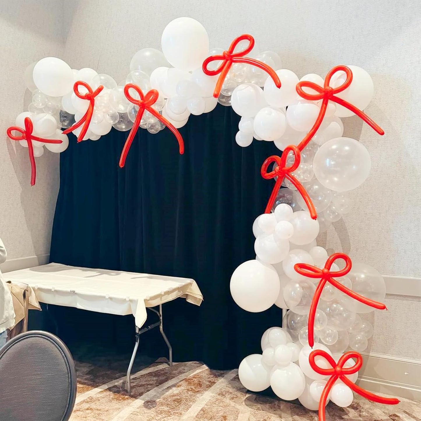 120Pcs Clear Balloons, 18 12 10 5 Inch Transparent Balloons Different Sizes Clear Balloon Garland for Baby Shower Wedding Bridal Shower Birthday Party Decorations