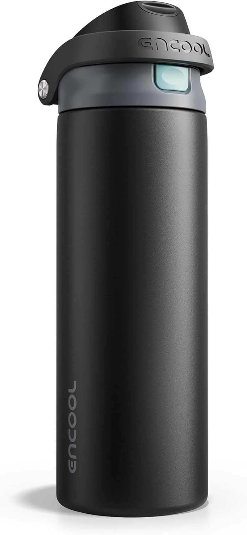 Insulated Stainless Steel Water Bottle with Straw - Leak Proof Sports Water Bottle for School, Travel, Keeps Cold All Day, One-Touch Flip Lid, Bpa-Free, 24 Oz, Charcoal Gray