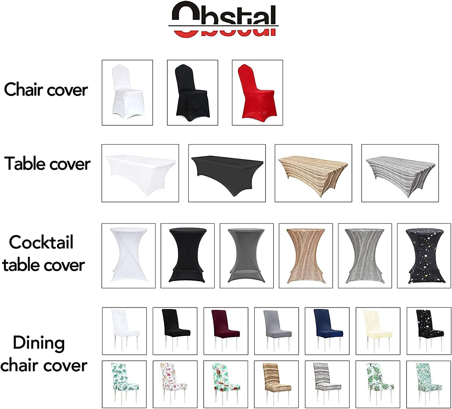 Cocktail Table Covers Stretch Spandex White Cocktail Table Cover Cloth for Wedding, Banquet and Party (30"-32" Diameter X 42" Height,2Pc)