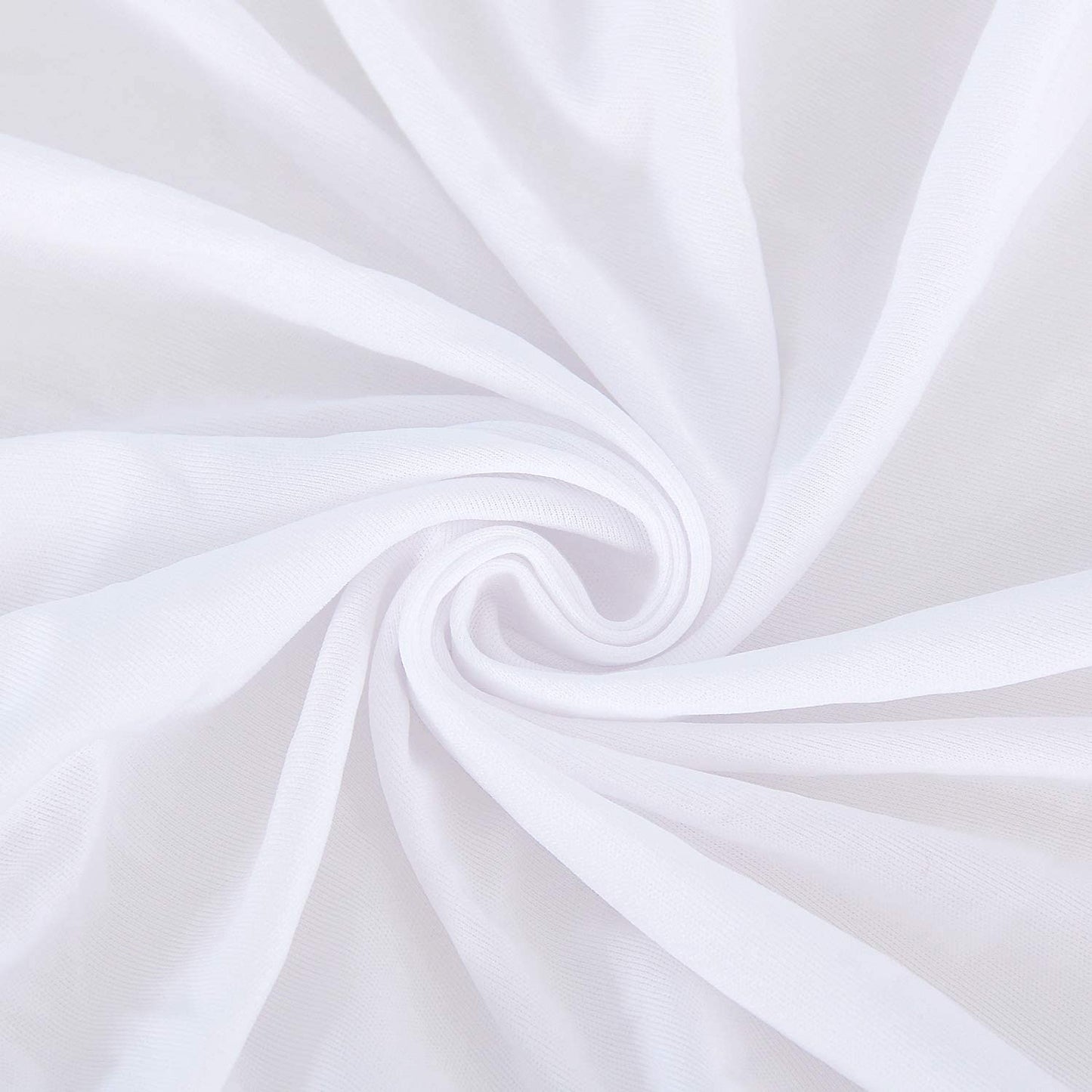 Box Spring Cover King Size, Elastic Fabric Wrap around 4 Sides Bed Skirt, Sleek Alternative for Bed Skirts for Hotel/Home, Fits Box Springs up to 13”, White