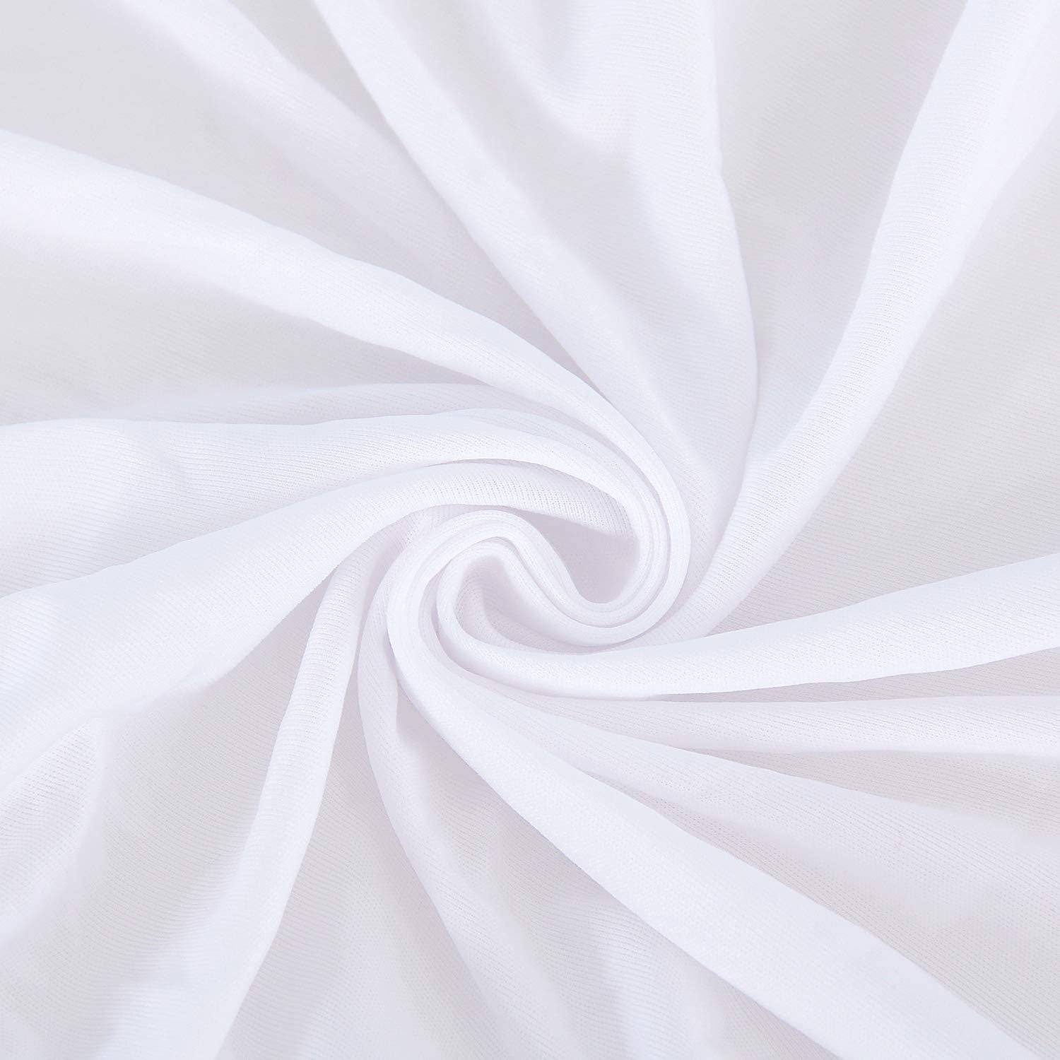 Box Spring Cover King Size, Elastic Fabric Wrap around 4 Sides Bed Skirt, Sleek Alternative for Bed Skirts for Hotel/Home, Fits Box Springs up to 13”, White