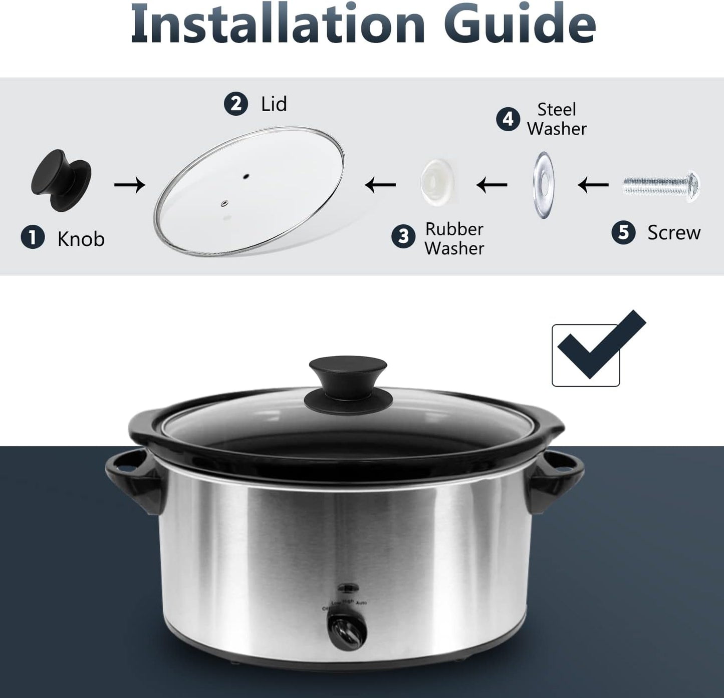 Universal Silicone Pot Lid Replacement Knob, Heat Resistant Pan Lid Holding Handles, BPA Free,Dishwasher Safe, Great for Slow Cookers, Skillets and Kitchen Cookware Covers, 1 Pack