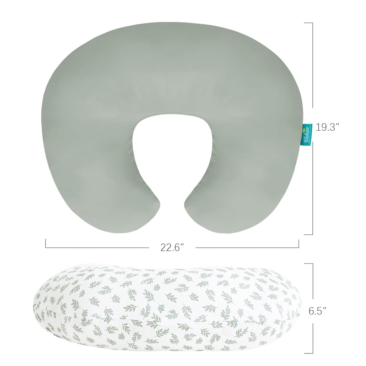 Nursing Pillow Cover 2 Pack Fit for Boppy Pillow, Breathable & Skin-Friendly Nursing Slipcovers for Breastfeeding Mom, Comfortable & Machine Washable Nursing Covers