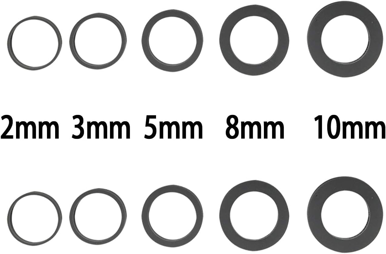 Silicone Guide Rings for Rolling Pin (10 Piece Set) Silicon Thickness Spacer Bands for Baking Dough Roller Fit 1.5 Inches(3.8Cm) Wide Roll Pins,By