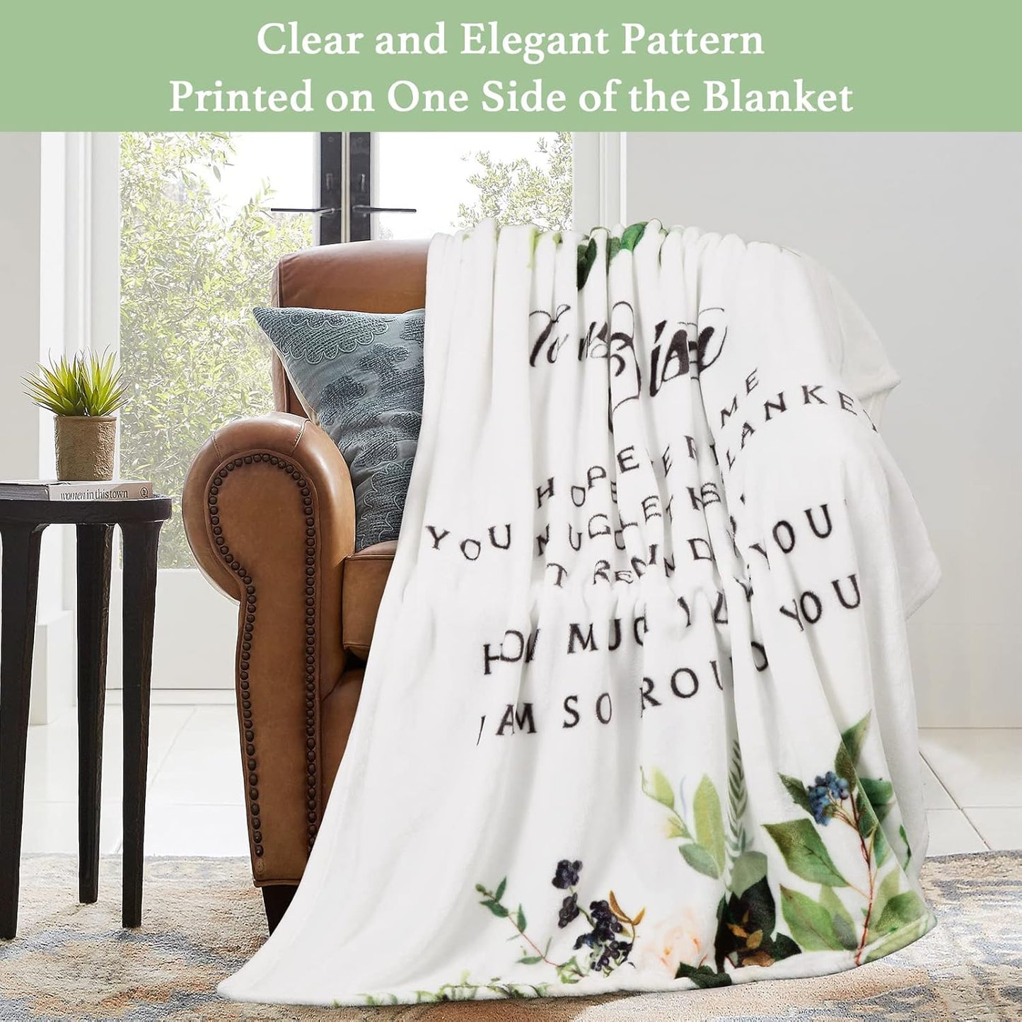 Sister Blanket Soft Throw Blanket 60"X50" White, Sister Birthday from Sister Brother Warm and Comfy