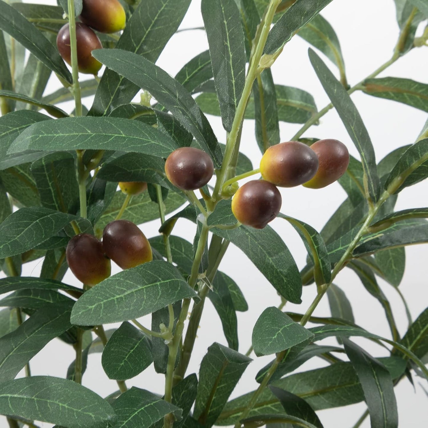 3 PCS 39" Fake Olive Tree Branches Olive Stems Large Tall Artificial Greenery Stems Bulk Faux Olive Branches for Vase Olive Leaves Plant Branch Greenery Decor