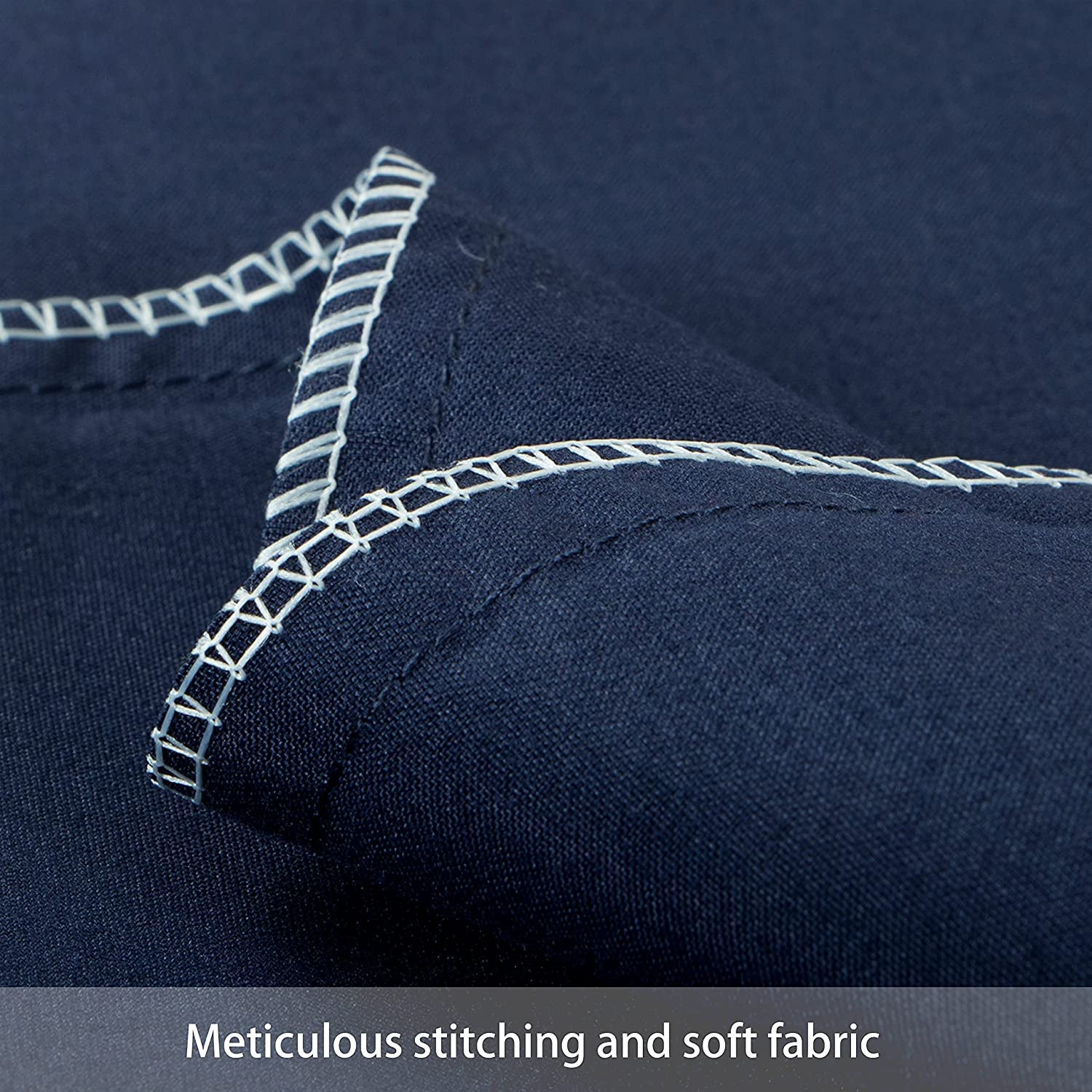 2 Pack Microfiber Toddler Pillowcases, 14X20 Inches Fits Baby Pillow Sized 12X16, 13X18 or 14X20, Soft and Cozy Small Travel Pillow Covers with Envelope Closure, Navy