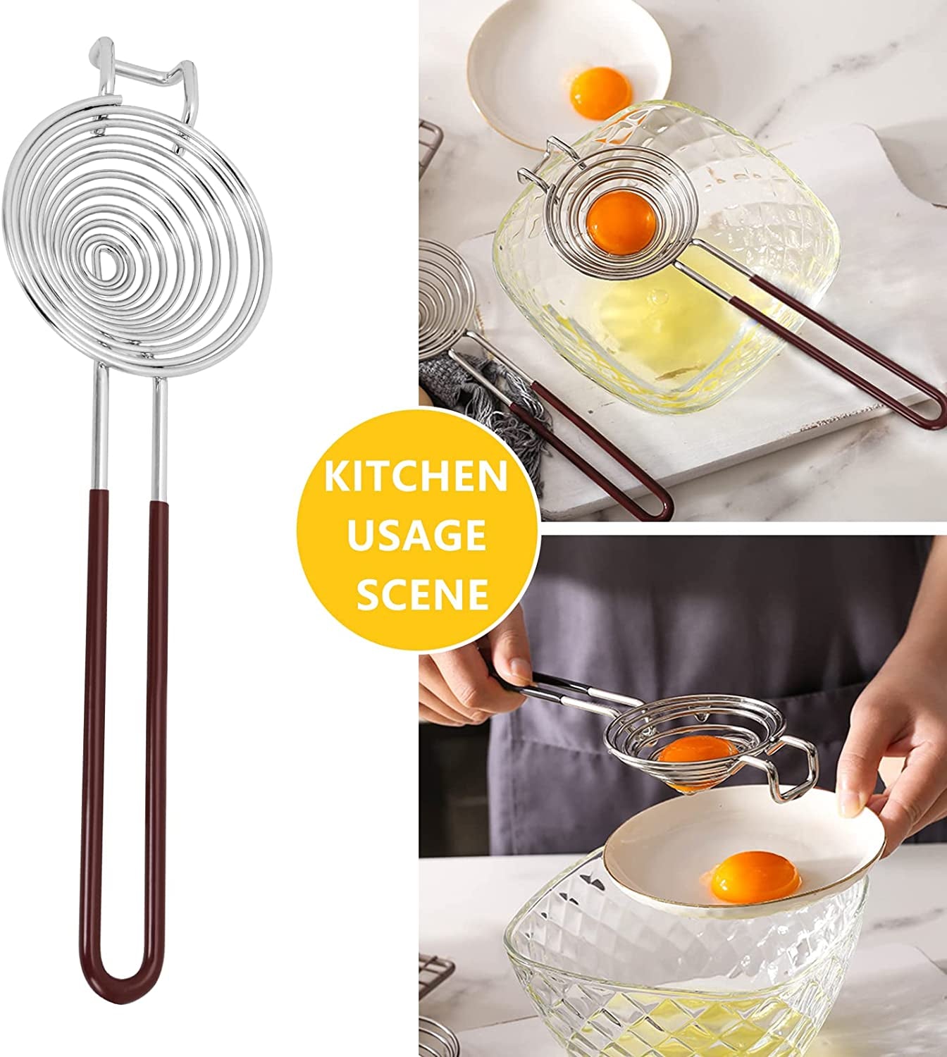 Whisk Set 8" 10" 12" and Egg Separator