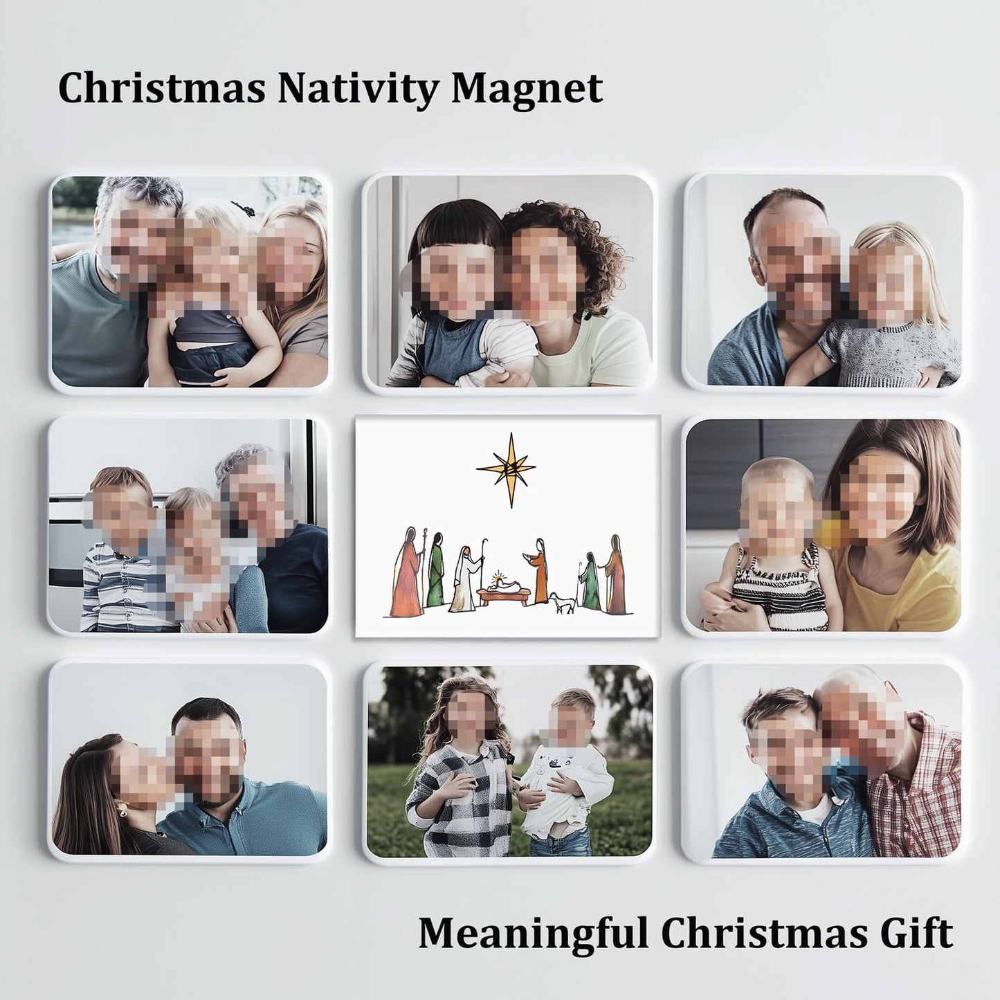 Nativity Christmas Magnets Christmas Holiday Religious Magnets Christmas Gift O Holy Night Christmas Magnets Gift Meaningful Christmas Gift -3 X 2.5 In