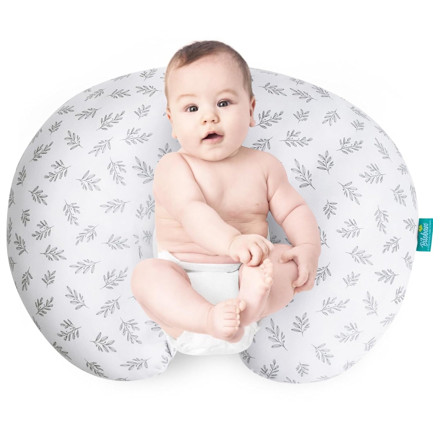 Nursing Pillow Cover 2 Pack Fit for Boppy Pillow, Breathable & Skin-Friendly Nursing Slipcovers for Breastfeeding Mom, Comfortable & Machine Washable Nursing Covers