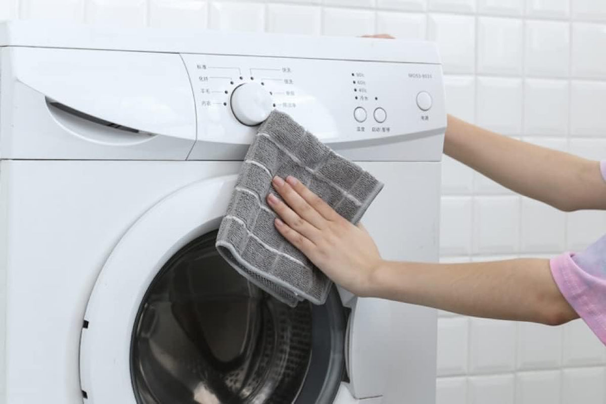 Microfiber Kitchen Rags, Cleaning Cloth for Dishes, All-Purpose - Absorbent and Lint Free Household Dish Rags with Scrub Side, 6 Pack Size 12” X 12”