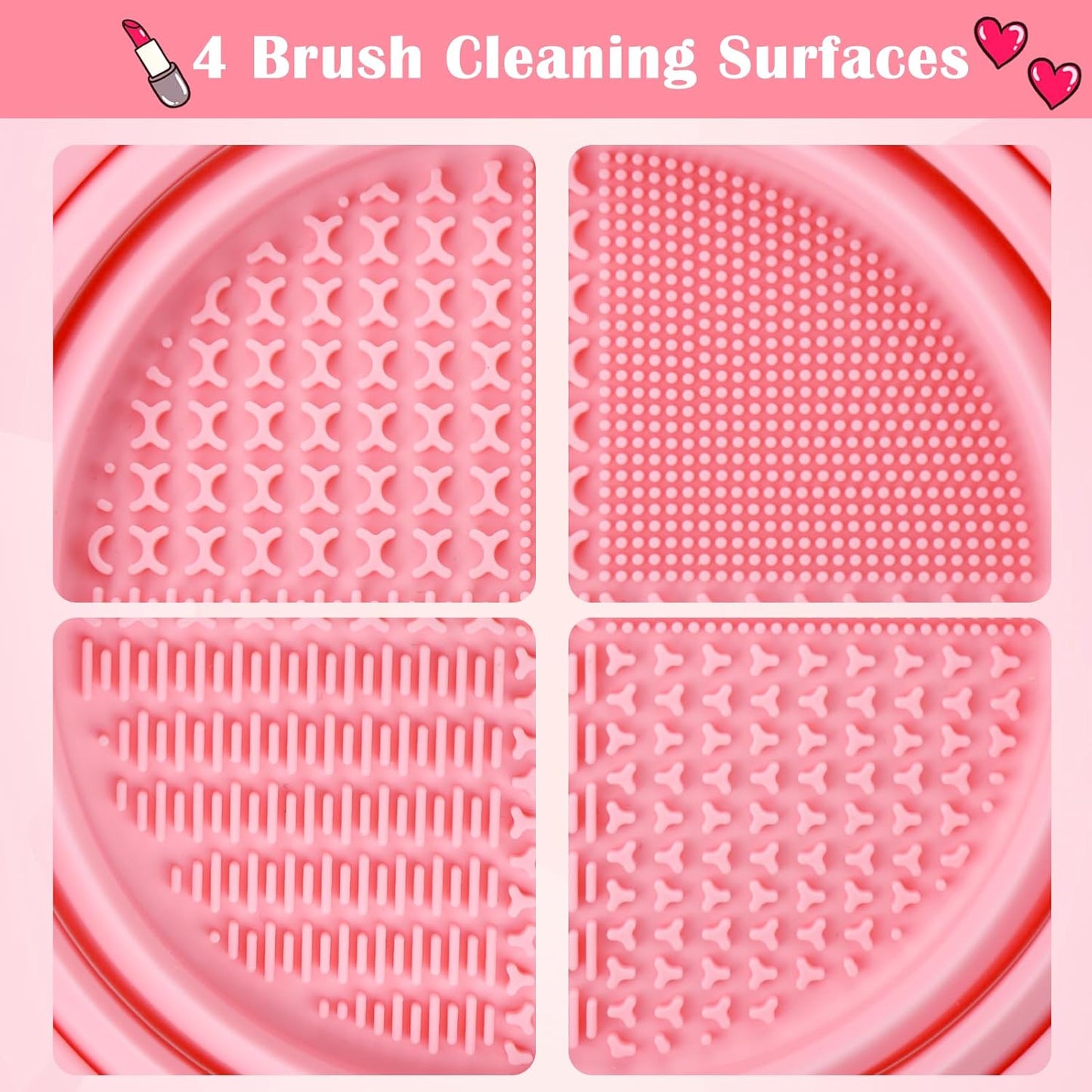Paint Brush Cleaner Mat,Foldable Silicone Paint Brush Cleaner Bowl,Portable Cleaning Tool for Paintbrush,Painting Artist Accessories