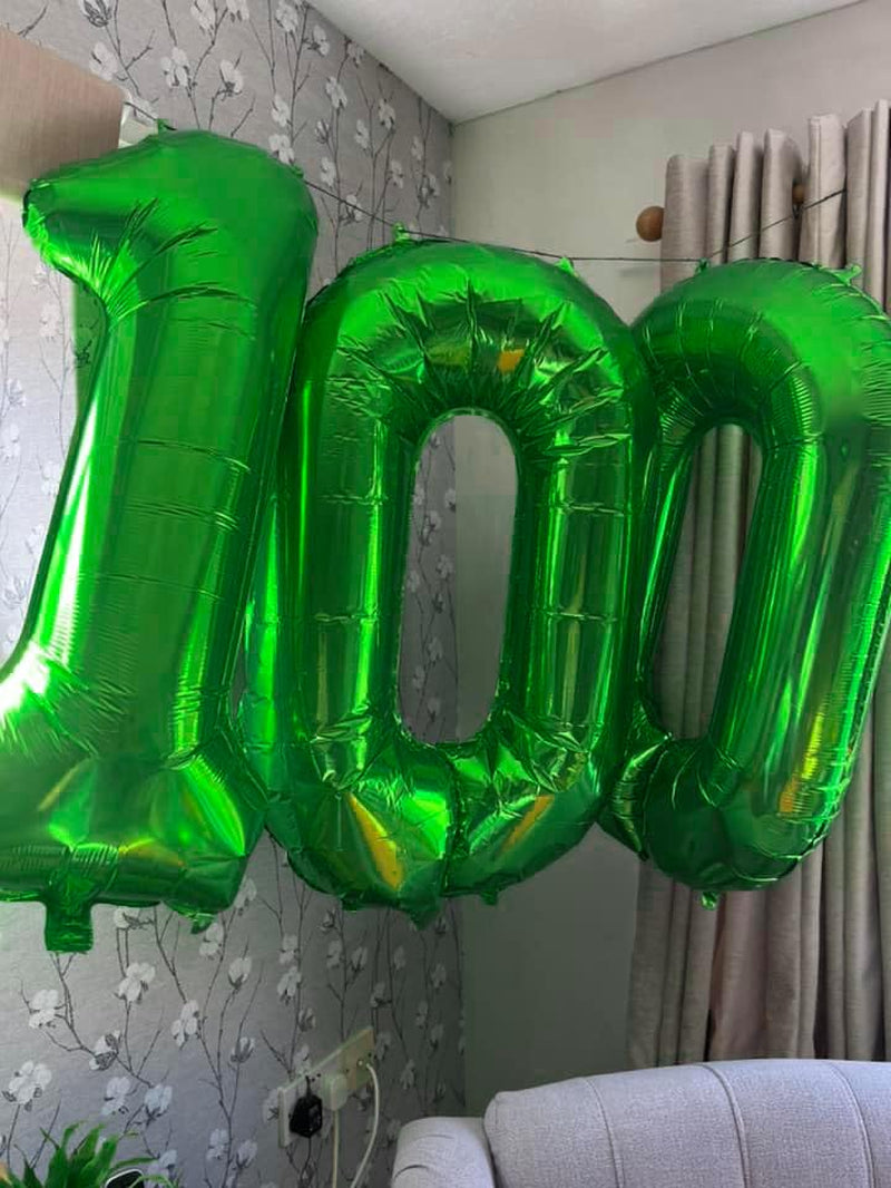 Dark Green Number 0 Balloon 40 Inch, 0 Balloon Number for 10Th 20Th 30Th 40Th 50Th 60Th Birthday Decorations, Dark Green Party Supplies