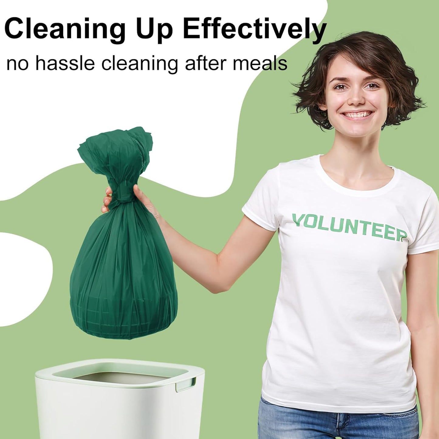 4 Packs Disposable Plastic Table Cloth, 84" round Waterproof Tablecloth, Leakproof & Sturdy Decorative Table Covers for Picnic, Party and Outdoor, Christmas Green