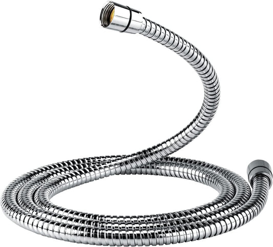 Shower Hose, 79 Inches Extra Long Stainless Steel Handheld Shower Head Hose with Brass Insert and Nut, Flexible, Chrome
